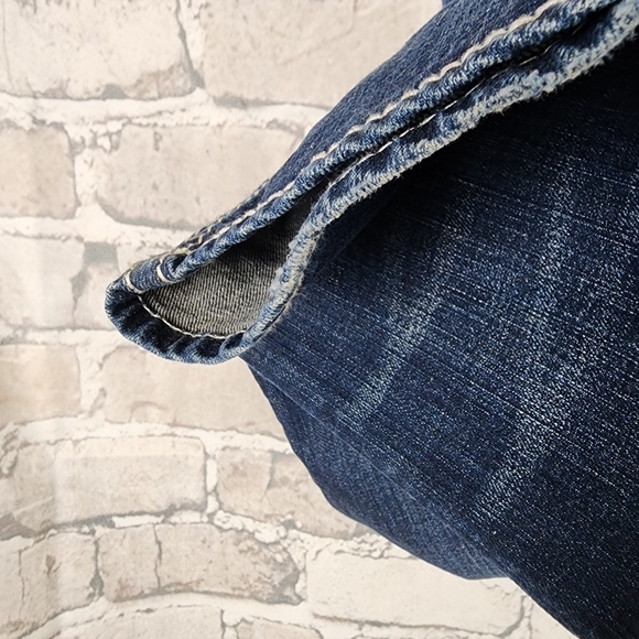 Silver Jeans Suki Mid Rise Slim Bootcut Dark Wash Size 36W/33L Rodeo Festival - Picture 14 of 16